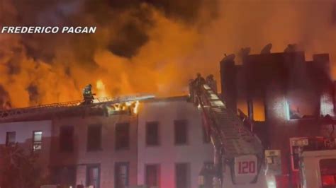 Raging fire sweeps across multiple NYC buildings; 9 injured: .
